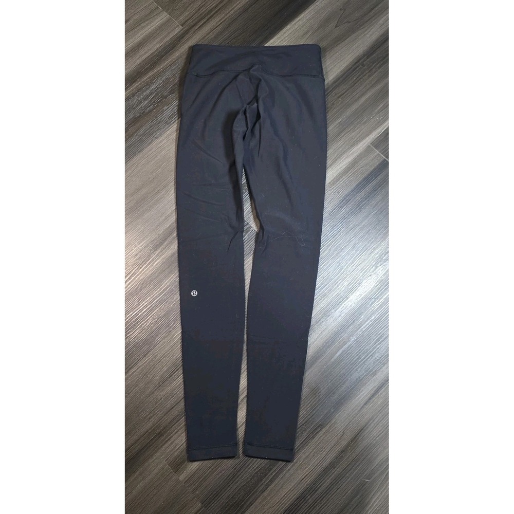 Lululemon Black Full Length Women's Leggings Size 6 - Picture 4 of 5